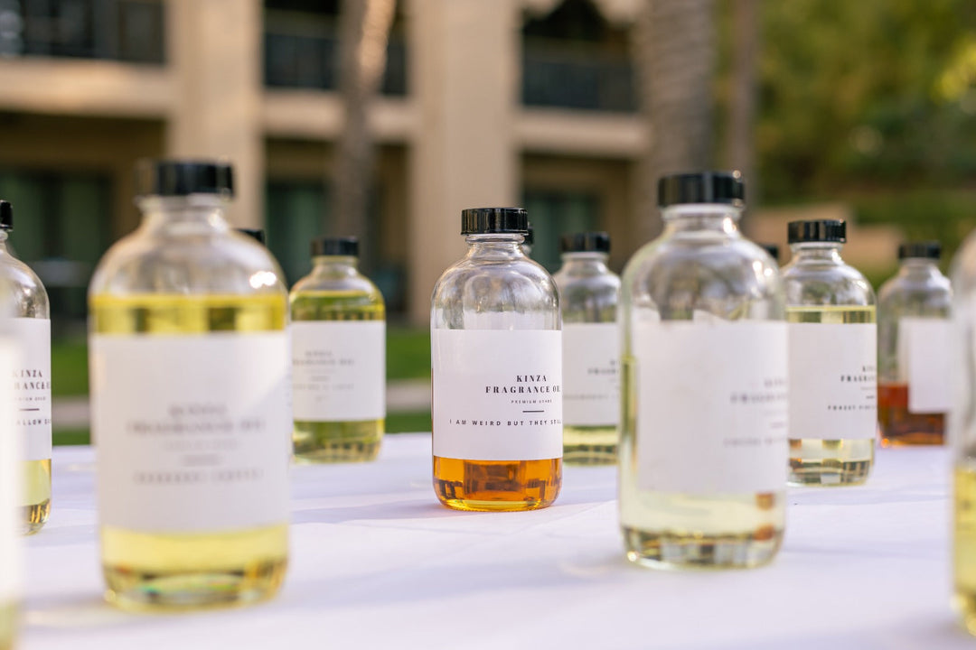 Luxury candle bar experience for Dubai weddings and events