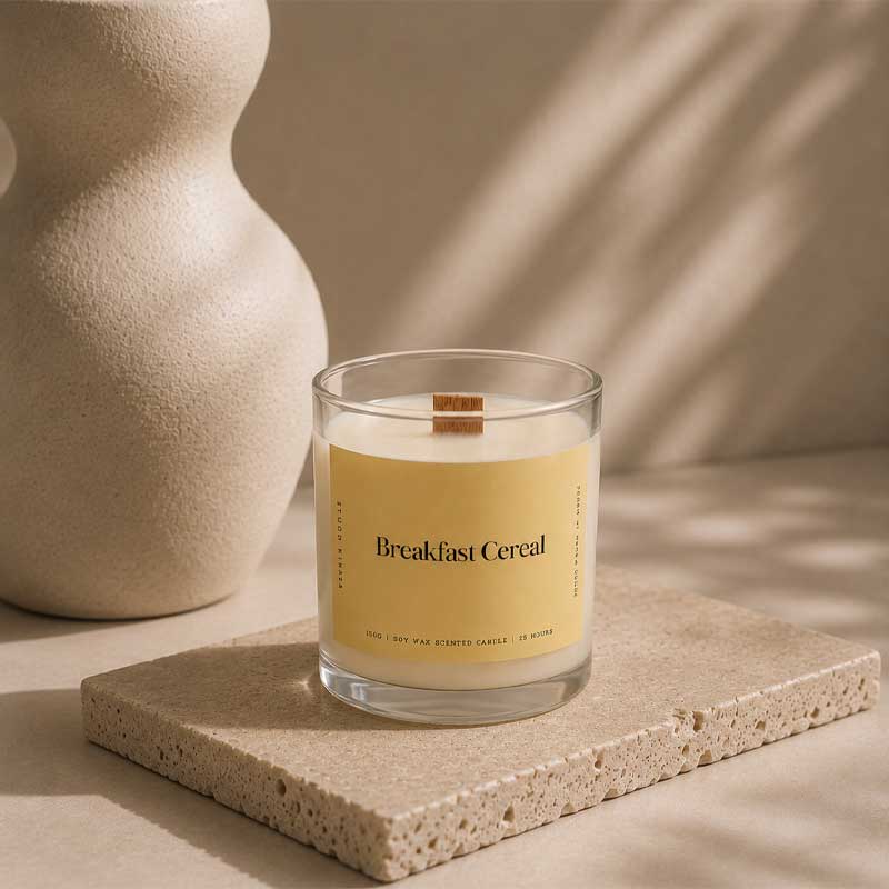 Baby Powder scented handcrafted soy candle Dubai