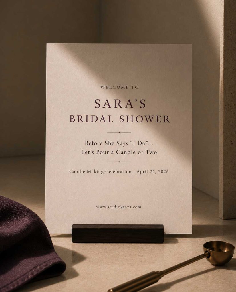 Bridal shower afternoon tea and candle making celebration in Dubai