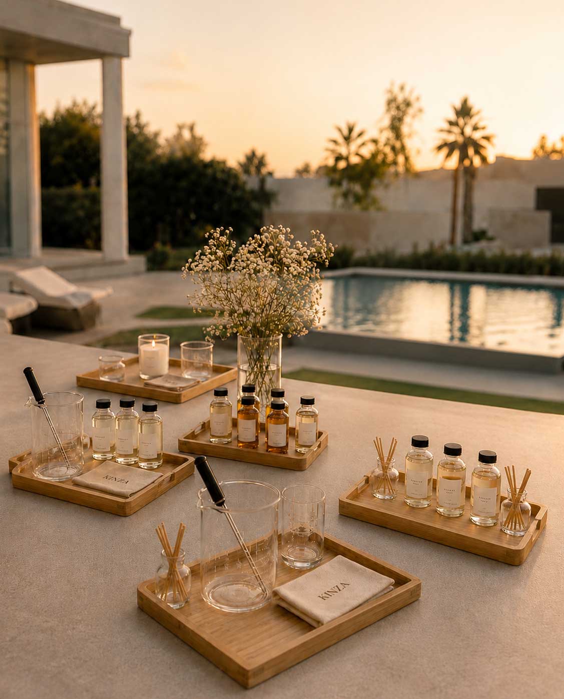 Bridal shower candle making experience at home Dubai