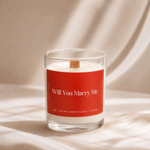 Studio Kinza Will You Marry Me spiced fruit soy candle in glass jar