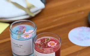 Luxury handmade soy candle gift with premium packaging in Dubai