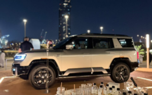 Compact live candle bar setup with wax melting stations and fragrance displays at an event venue in Dubai