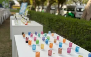 Planning a guided candle making birthday celebration for teenagers at Studio Kinza in Dubai