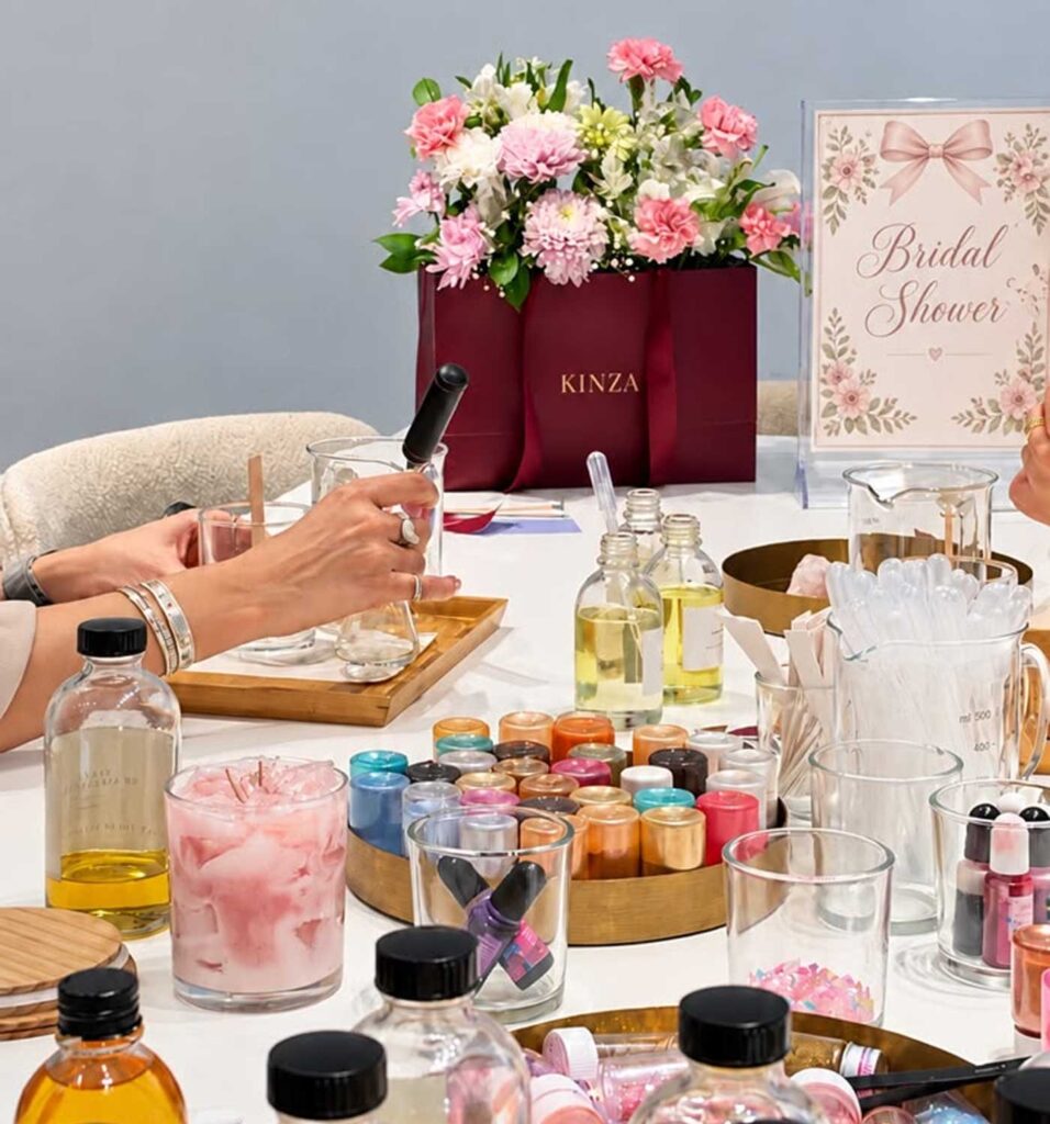 Bridal Shower Candle Making Workshop in Dubai