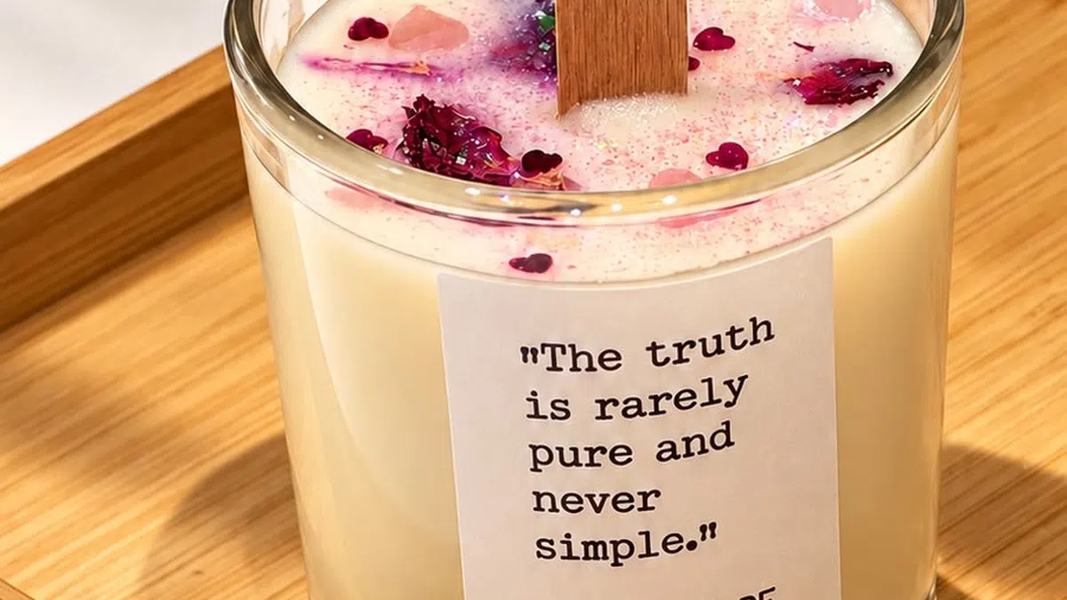 Recipient enjoying a personalised candle-making experience gift in Dubai for New Year