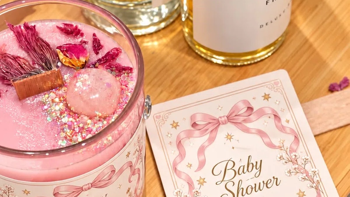 Hands blending essential oils and pouring warm soy wax for a Mother's Day gift experience in UAE